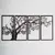 Wallity Set zidnih dekoracija Autumn Vibes-APT740 S, 48x98 cm, 1.2 mm, 4 komada, Crna