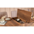 Aberto Design Set trpezarijski sto, 2 trpezarijske stolice i klupa Vina 0900 Orah