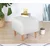 Atelier del Sofa Tabure 43x43x43cm, Krem