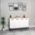 Hanah Home Konzolni sto Frezya, 120 x75 x29.6 cm, Beli