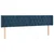 Vidaxl Box spring postelja z vzmetnico temno modra 180x200 cm žamet