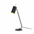 Črna/v zlati barvi namizna svetilka s kovinskim senčnikom (višina 55 cm) Sivani – Opviq lights