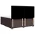 Vidaxl Box spring postelja z vzmetnico temno rjav 200x200 cm blago