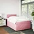 Vidaxl Box spring postelja z vzmetnico roza 120x190 cm žamet