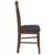 Vidaxl Jedilni stoli z blazinami 2 kosa Brown Solid Wood Rubber