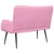 Sofa za dvije osobe Ružičasta 115 x 61 x 87 cm Tkanina