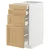 METOD / MAXIMERA Podni element 4 fronta/4 fioke, bela/Forsbacka hrastovina, 40x60 cm