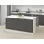 Hanah Home kuhinjsko ostrvo Alvinka 20250, 180 cm, belo / antracit