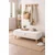 Hanah Home Rena tapacirana klupa s prostorom za odlaganje 90 × 45 × 30 cm, bela