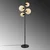 Opviq Podna lampa Benek-20-15-14514, 35x35x165 cm, IP20, Crno-žuta