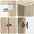 Set ormara 2 pcs 66 x 34,5 x 95 cm Konstruirano drvo