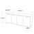 Wallity Komoda 160x71,8x40cm Bež-Antracit