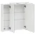 Stylife omara Z OGLEDALOM 80/70,4/16 cm