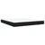 Vidaxl Box spring postelja z vzmetnico črna 180x200 cm žamet