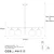 Opviq Luster Roe-10775, 4xE14, 81x15 cm