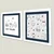 Wallity slika 2P3333BCT-012, 2 dijela, 33 x 68 cm