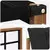 Set vanjskih sofa 6 kom. Prirodna i crna