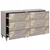 Kreveta s ladicama 2 pcs Siva 60 x 33 x 75 cm Čvrsto drvo manga