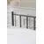 Hanah Home Francuski ležaj K90, 120x95x200 cm, Crni