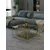 Hanah Home Bakü klub sto 75 × 45 × 75 cm, zlatna / bronzano staklo
