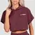 GymBeam Women‘s Relay Cropped Hoodie Fig