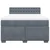 vidaXL Box spring posteljni z vzmetnico temno siv 140x190 cm žamet