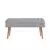 Hanah Home Trpezarijska klupa Vina 0701 110x50x40cm Bež-Siva