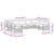 Set vanjskih sofa 9 pcs Prirodna i bež Čvrsto drvo akacije