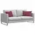 Jastučići za sofu 2 pcs Vinska crvena 60 x 40 cm tkanina