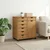Vidaxl Gležnji kabinet s kolesom Medeno rjava 63,5 x 39 x 65,5 cm