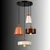 Opviq luster Novella 20905-SET-T-50, 4 × E27, višebojni