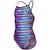 Arena performance racing stripe light drop back girls multi 140cm