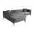 Atelier del Sofa Ugaona garnitura Como Eco, 270 cm, Antracit