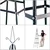 KADAX Vrtna pergola s kovinsko oporo za plezavke 202 cm