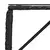Vanjski stol Crna 80 x 40 x 40 cm PE Rattan i Staklo