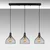 Opviq Luster Cafu-11565-1, 94x25x121 cm, 3xE27, Crni