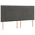 Vidaxl Box spring postelja z vzmetnico LED temno siva 160x200 cm žamet