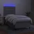 Vidaxl Box spring postelja z vzmetnico LED svetlo siva 90x200 cm blago