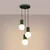 Sollux SL.1725 - Luster na sajli HALO 3xG9/8W/230V, prečnik 25 cm, zelene boje