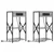 Noćni ormar 2 pcs Siva Sonoma 41 x 31 x 76 cm Konstruirano drvo