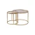 Hanah Home Set stolova za dnevnu sobu Aurum, 60x60x43cm, 2 komada, Zlatne boje