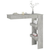 Zidni barski stol boja betona 102x45x103,5 cm konstruirano drvo