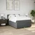 Vidaxl Box spring postelja z vzmetnico temno siva 160x200 cm blago