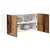 Vidaxl Viseča omarica z vrati Star les 80 x 31 x 40 cm Konstruiran les