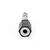 NEDIS CAGB23930BK, Stereo audio adapter, 6,35 mm muški, 3,5 mm ženski, Niklovani, ABS, Crni