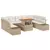 vidaXL vidaXL Garnitura za vrt 10-delni set Bež, svetlo rjava, (22064929)