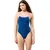 Speedo solid turnback denim teal m - uk34