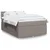 Vidaxl Box spring postelja z vzmetnico taupe 140x200 cm blago