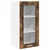 Viseći ormarić s pohranom 2 pcs Dimljeni hrast 40 x 31 x 80 cm