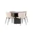 Venture Design Jedilna miza in stol set Olivia in Modesto miza 110x75 cm rjava